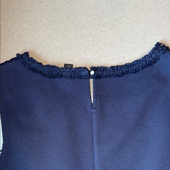 J. Crew Ruffled Blue Tank Top - Picture 3 of 5